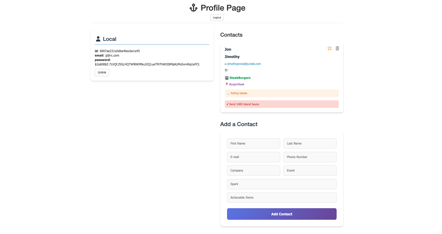 Photo of Connections Manager App